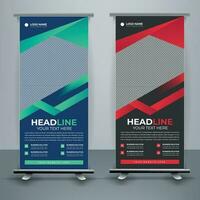 Modern roll up banner template, Standee template, X-banner template, Flag banner. vertical, abstract background, pull up design, modern x-banner, rectangle size. vector