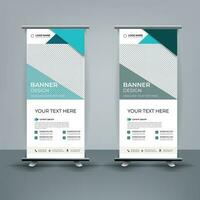 Modern roll up banner template, Standee template, X-banner template, Flag banner. vertical, abstract background, pull up design, modern x-banner, rectangle size. vector