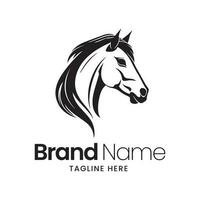 Horse vector logo, horse minimal logo, horse illustration, horse silhouette