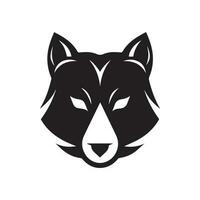 lobo vector logo, lobo ilustración, lobo negro logo, animal logo, vector logo