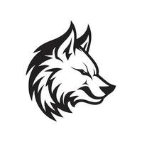 Wolf Logo design, wolf mascot logo design. wolf illustration. vector logo