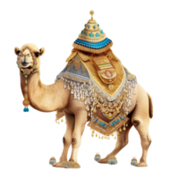 glücklich eid al adha Kamel. generativ ai png