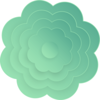 Flower, Element of floral paper cut. Paper cut of flower shape and spring symbol. png