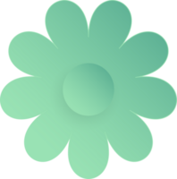 fleur, élément de floral papier couper. papier Couper de fleur forme et printemps symbole. png