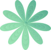 fleur, élément de floral papier couper. papier Couper de fleur forme et printemps symbole. png