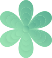 fiore, elemento di floreale carta tagliare. carta tagliare di fiore forma e primavera simbolo. png