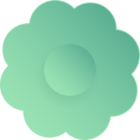 Blume, Element von Blumen- Papier schneiden. Papier Schnitt von Blume gestalten und Frühling Symbol. png