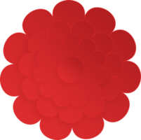 Flower, Element of floral paper cut. Paper cut of flower shape and spring symbol. png