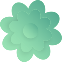 fiore, elemento di floreale carta tagliare. carta tagliare di fiore forma e primavera simbolo. png