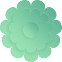 Blume, Element von Blumen- Papier schneiden. Papier Schnitt von Blume gestalten und Frühling Symbol. png