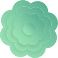 Flower, Element of floral paper cut. Paper cut of flower shape and spring symbol. png