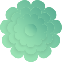 fiore, elemento di floreale carta tagliare. carta tagliare di fiore forma e primavera simbolo. png