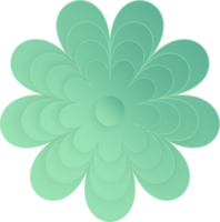 fiore, elemento di floreale carta tagliare. carta tagliare di fiore forma e primavera simbolo. png