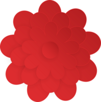 Flower, Element of floral paper cut. Paper cut of flower shape and spring symbol. png