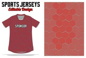 Abstract background jersey design for sport uniform vector