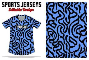 Abstract background jersey design for sport uniform vector