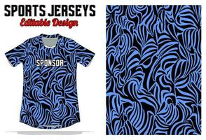 Abstract background jersey design for sport uniform vector