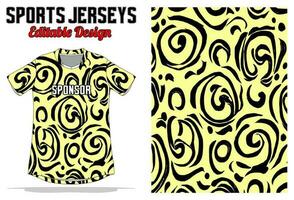 Abstract background jersey design for sport uniform vector