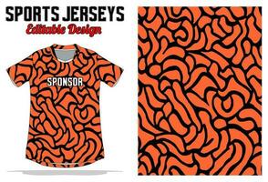 Abstract background jersey design for sport uniform vector