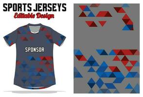 Abstract background jersey design for sport uniform vector