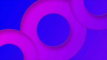 blu e rosa pendenza 3d circolare modello sfondo video