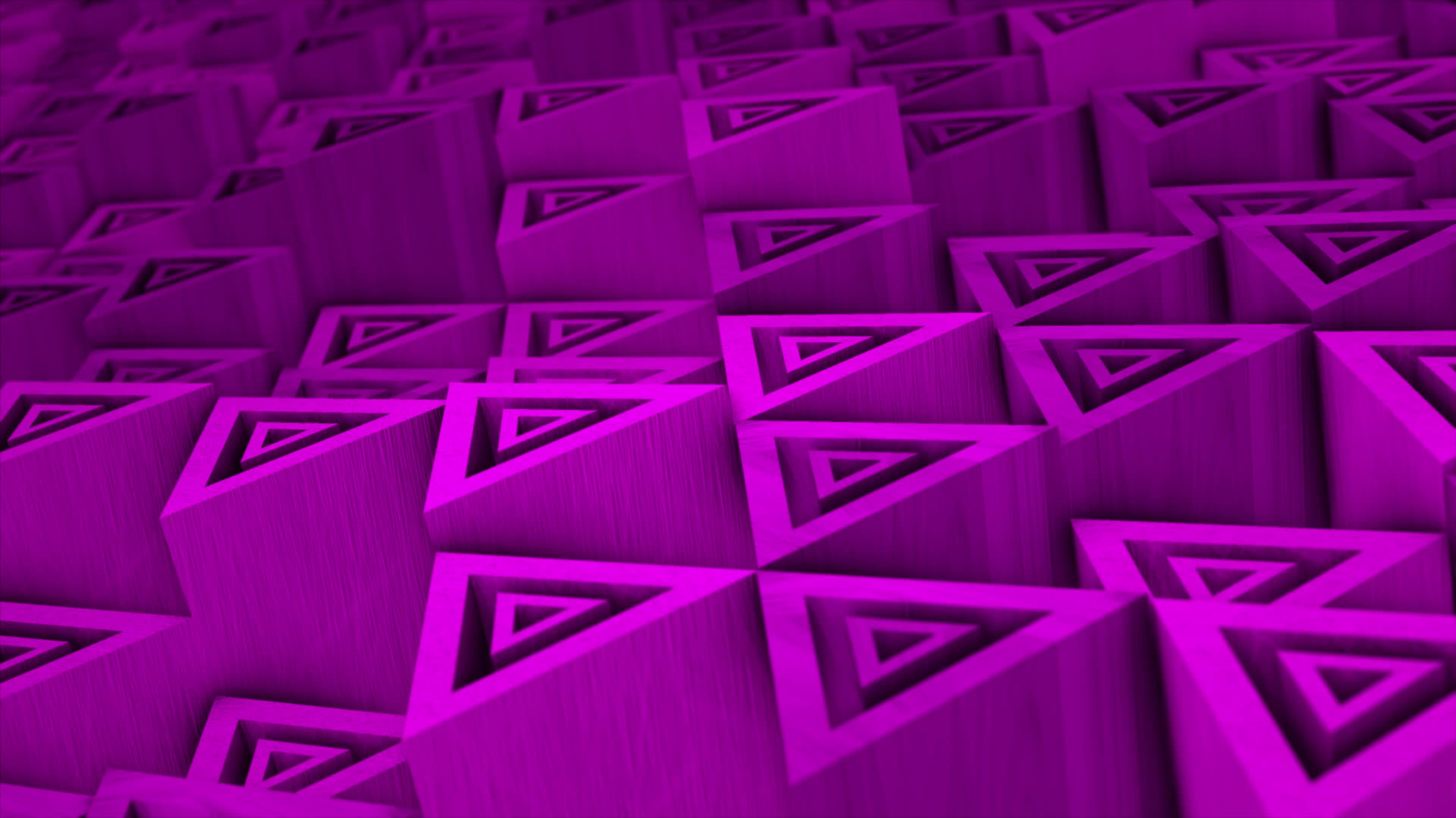 pink color 3d geometrical triangular block moving up and down