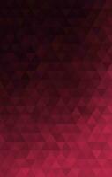 Gradient mosaic triangle background pattern. Color viva magenta and black. Design texture elements for banners, covers, posters, backdrops, walls. Vector illustration.