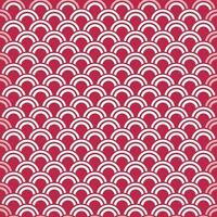 Red and white fish scales pattern. Seamless background. Color Viva Magenta. Design texture elements for banners, covers, posters, backdrops, walls. Vector illustration.