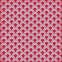 Red and white fish scales pattern. Seamless background. Color Viva Magenta. Design texture elements for banners, covers, posters, backdrops, walls. Vector illustration.