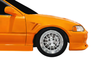 Seite Aussicht Sport Orange Auto png