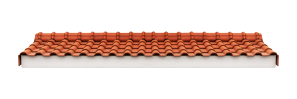 Roof orange tile pattern png