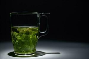 Glass of mint tea. photo