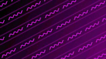 pink color parallel squiggly line pattern background video