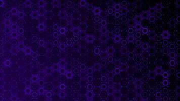purple color 2d hexagonal shapes technology sci-fi background video