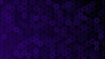 violet Couleur 2d hexagonal formes La technologie science-fiction Contexte video