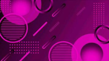 Pink color multiple circular shapes element background video