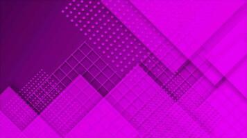 Pink color multiple squares shapes element background video