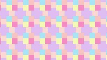 Colorful Illusion creating square pattern digital background video