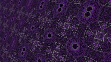 purple abstract kaleidoscope flora pattern background video