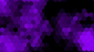 purple color hexagonal shapes honeycomb structured abstract background video