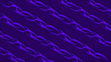 purple color Metallic chain shaped moving lines background video