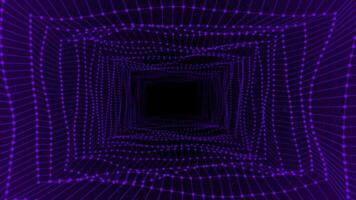 purple color 3d rectangular mesh wiggling effect background video