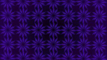 purple color flower shape object rotating and creating hypnotic effect video