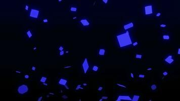 blue 3D floating particles background video