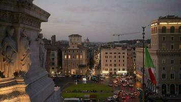 Oktober 15, 2019. Rom, Italien. Kirche von das die meisten heilig Name von Maria im das Stadt von Rom. Oktober Sonnenuntergang. video