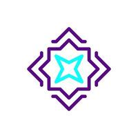 Decoration Ramadan icon duocolor purple blue colour ramadan symbol illustration perfect. vector