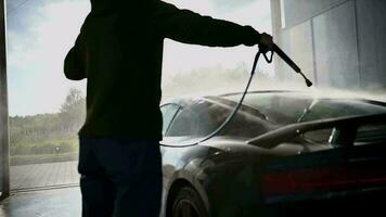 Power Pressure Washing of Modern Performance Vehicle video