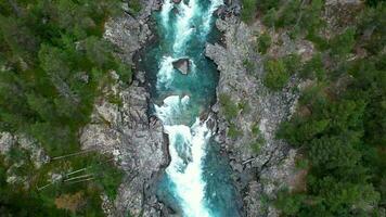 Scenic River Aerial View. Vestland County Landscaper in the Norway video