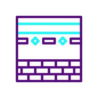 Kaaba icon duocolor purple blue colour ramadan symbol illustration perfect. vector