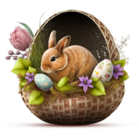 3d representación Pascua de Resurrección huevos 3d imágenes generativo ai png